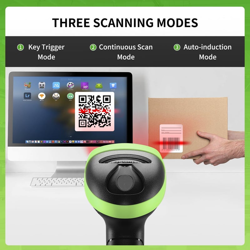 NetumScan Handheld USB 2D Barcode Scanner Reader for Computers, Handheld Wired Automatic QR Bar Code Scanners for Mobile Payment, Store, Supermarket, Warehouse - Image 4